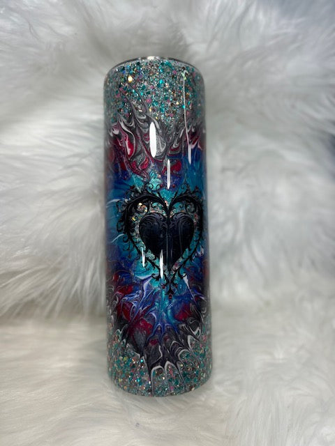 171 30oz Glitter Bougie Heart