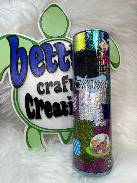 32oz Tipsy Jetson's Patchwork