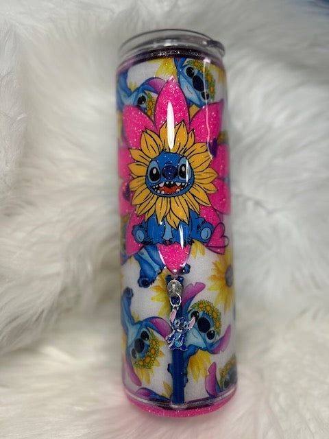 143 30oz Sunflower cloth zipper