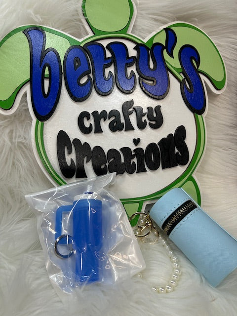Pearl wristlet keychain bag